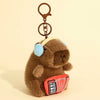 Kawaii Capybara Plush Keychain Charm