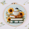Floral Book Embroidery Kit – DIY Cross Stitch for Adults