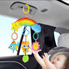 Rainbow Animal Plush Stroller Toy for Babies 0-3 Years
