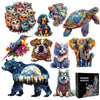 Wooden Animal Jigsaw Puzzle for Kids and Adults