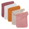 6-Layer Cotton Muslin Baby Burp Cloths (5-Pack)