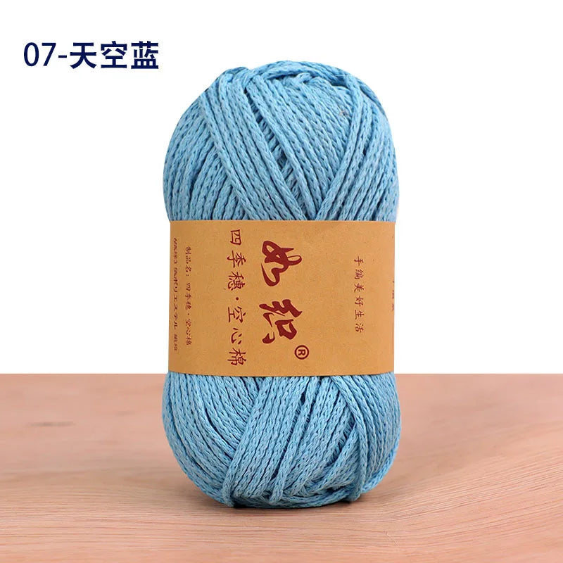 Soft Cotton Blend Crochet Yarn – 85m per Roll