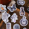 Vintage Alchemy Washi Sticker Pack – 50 Unique Metal-Inspired Designs for DIY Crafts