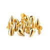 Double-Cap Cone Studs for DIY Punk Fashion