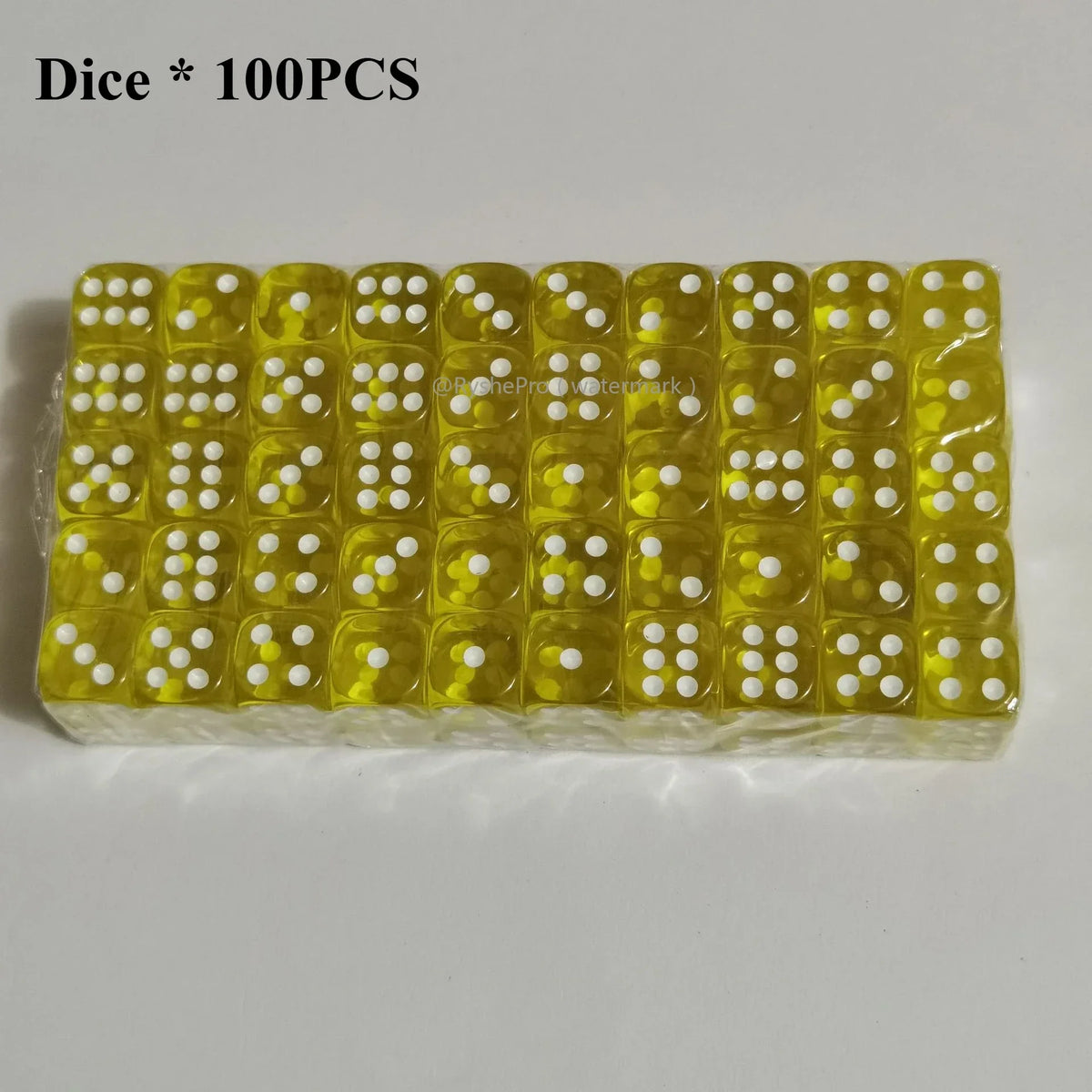 Acrylic Dice Set – 100 Colorful 14mm Dice for Games, Parties & Learning