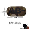 Blood Type Tactical Patches with Glow-in-the-Dark Design