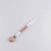 Personalized Baby Pacifier Clip with Silicone Beads