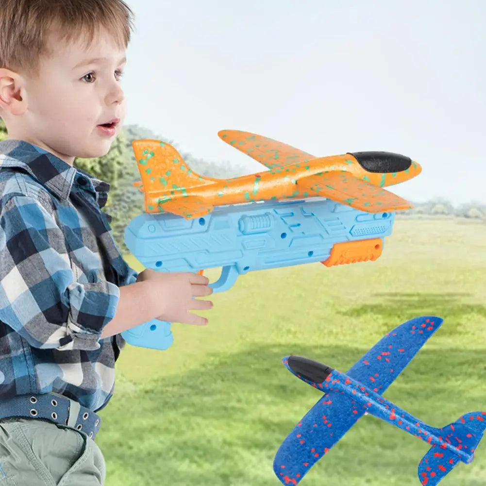Foam Glider Plane Launcher Toy for Outdoor Play
