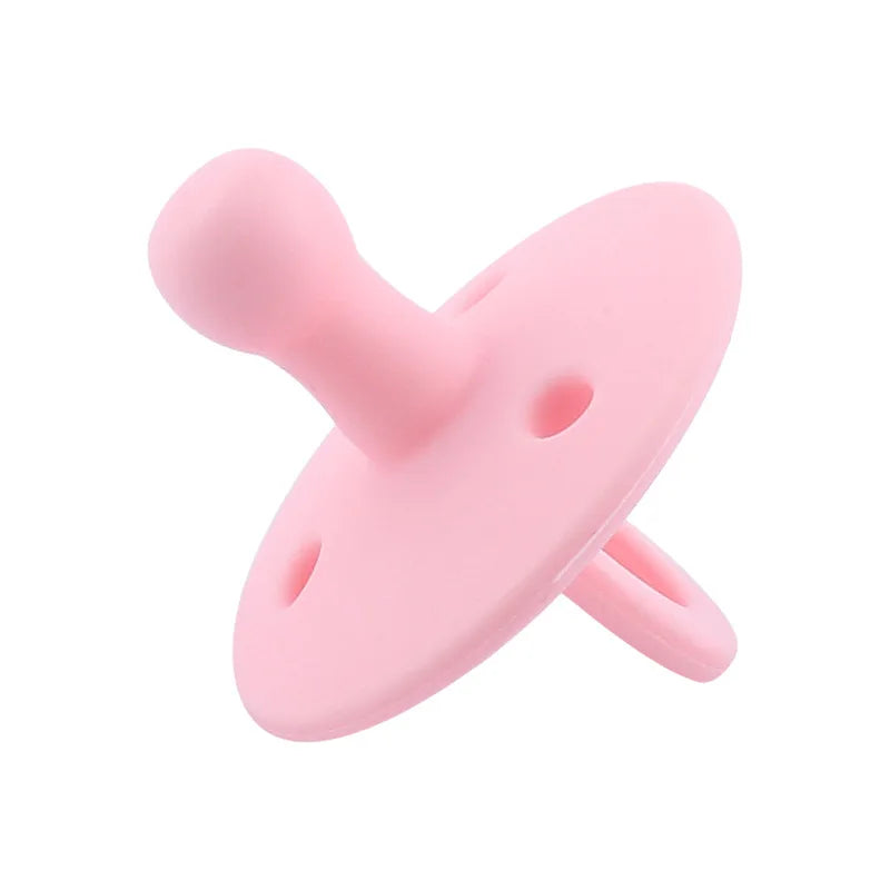 Soft Silicone Baby Pacifier with Clip Chain
