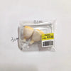 A clear plastic package containing realistic miniature food items including steak, salmon, and bacon rolls.