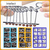 Metal Chinese Ring Puzzle Set – Brain Teaser IQ Game
