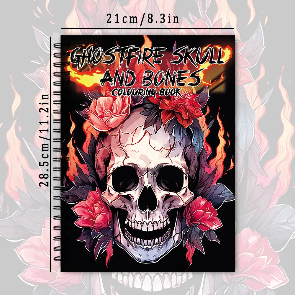 Spiral-Bound Adult Coloring Book – 30 Sheets of Premium Thick Paper