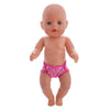 A realistic baby doll with pink soft underwear on.