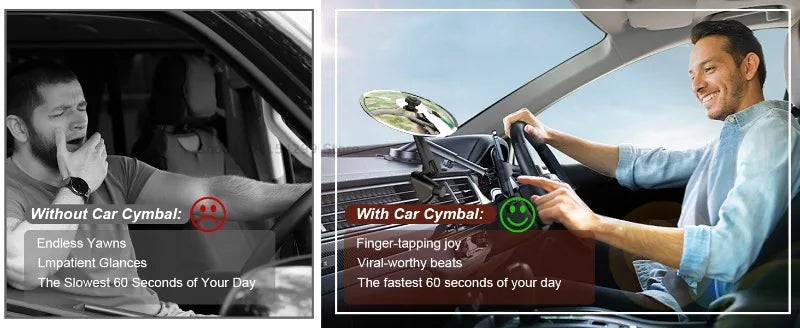 Mini Clip-On Car Cymbal for Ventilation Ports