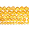 Natural Green Peridot Quartz Round Beads Strand