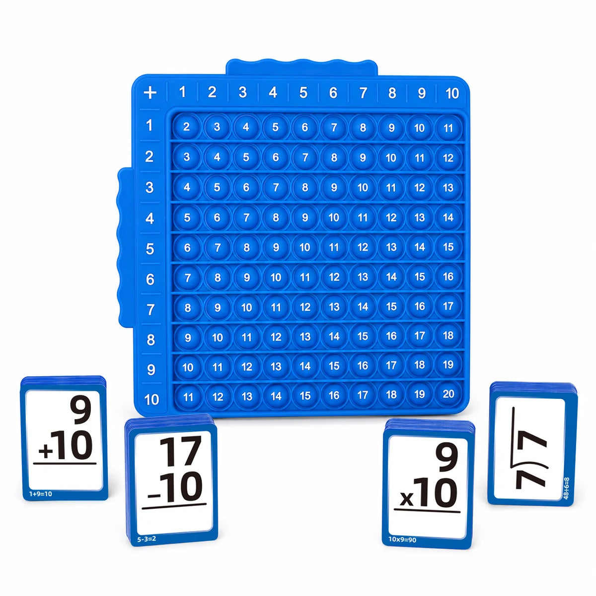 Math Flash Cards and Board Game Set for Kids