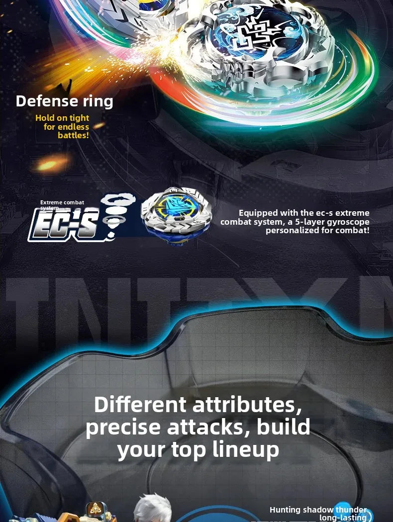 AULDEY Infinity Nado Fighting Spinning Top Toy with Launcher
