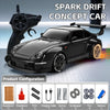 A black Spark Drift concept car model with a remote control and various accessories for configuration.