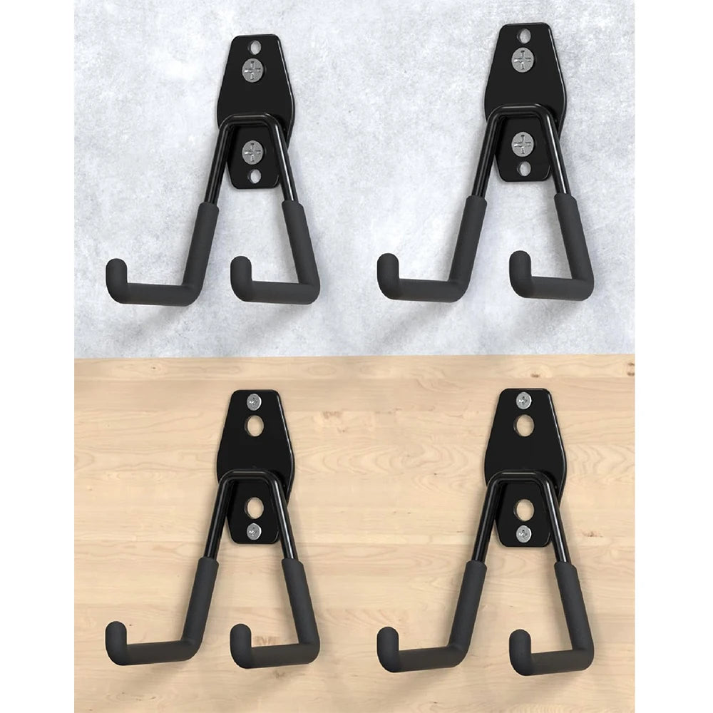 Heavy Duty Steel Wall Mount Hooks for Garage & Garden Organization