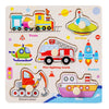 Toddler Wooden Puzzle Set - Animal, Traffic & Fruit Theme - Montessori Learning Toy