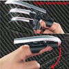A hand demonstrates the finger sleeve design of a retractable mechanical wolf claw prop.