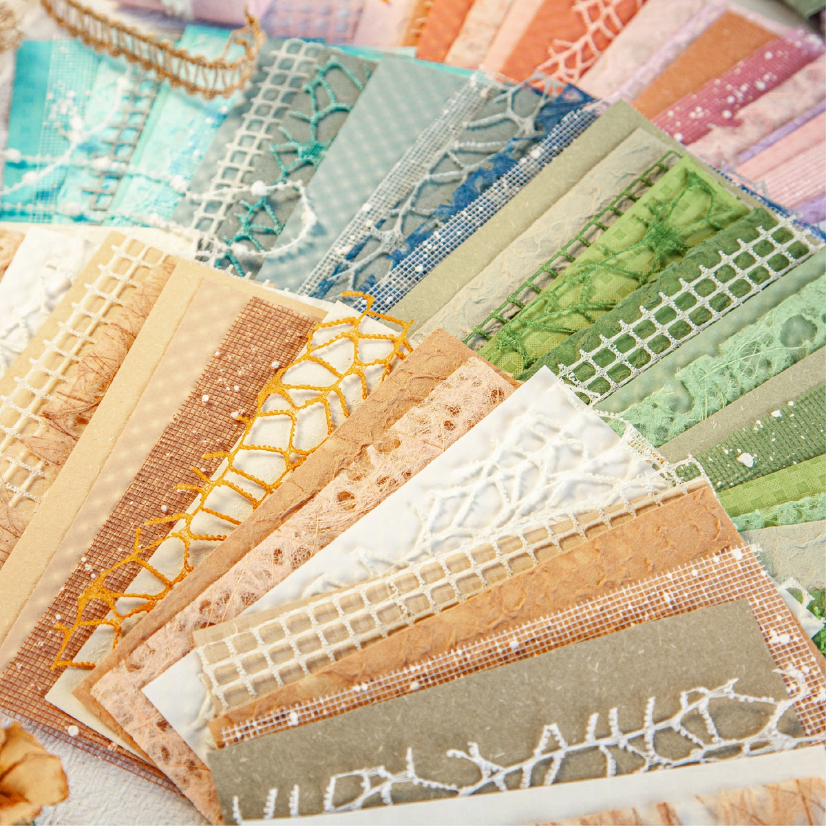 Vintage Textured Paper Pack for Junk Journaling and Scrapbooking