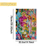 A 1000 piece wooden jigsaw puzzle depicting a colorful Alice in Wonderland tea party scene.