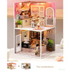 DIY Wooden Miniature Dollhouse Coffee Shop Kit