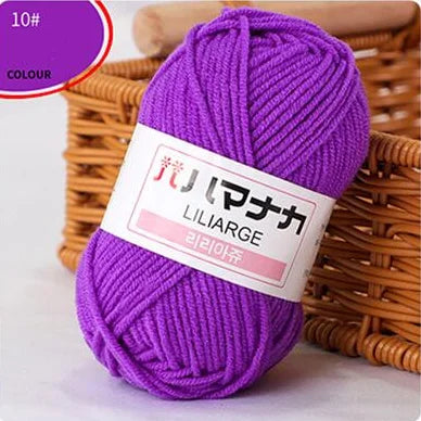 Milk Cotton Chenille Yarn for Soft Baby Knitting & Crochet
