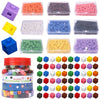 A collection of colorful centimeter cubes and linking cubes in various colors and sizes for early math learning.