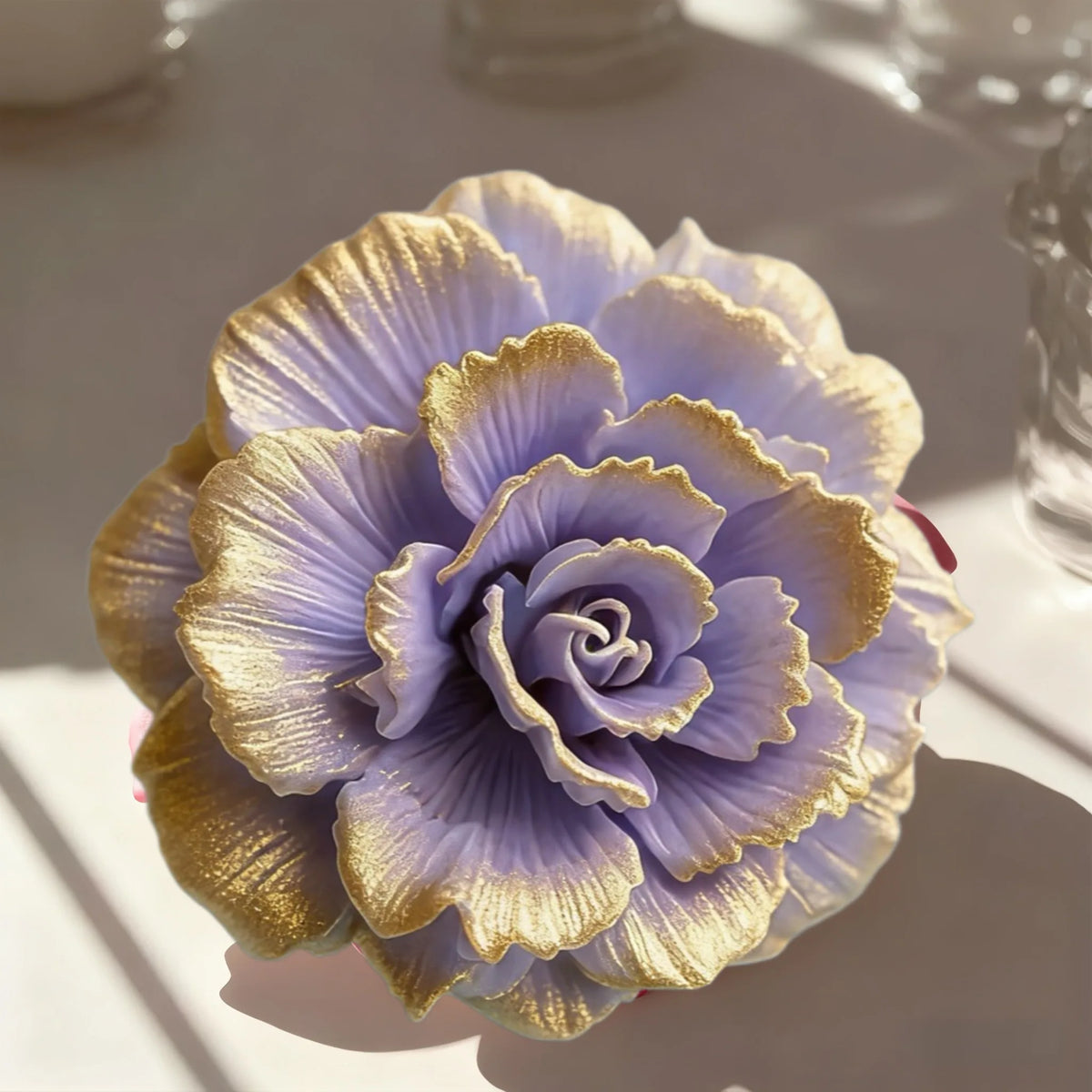 Reusable Rose Silicone Mold with Realistic Layered Petals