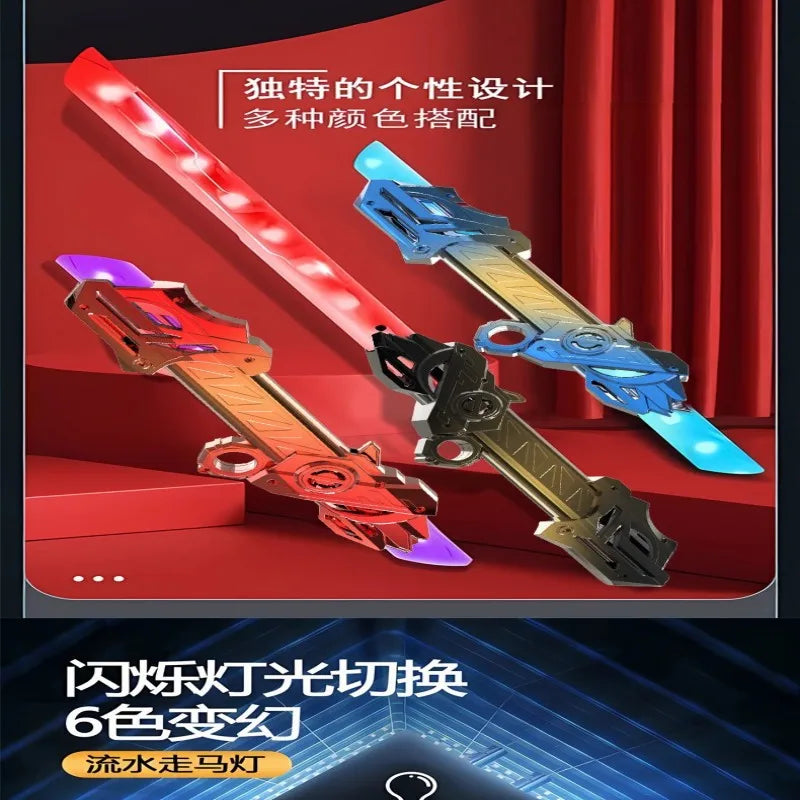Double-Edged Telescopic Lightsaber with Glowing Effects