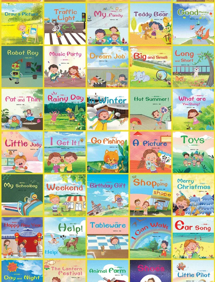 60-Book Set of English Learning Picture Books for Early Readers