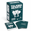 A box of Talking Hearts Couples Edition conversation cards with 200 questions for date night and travel.