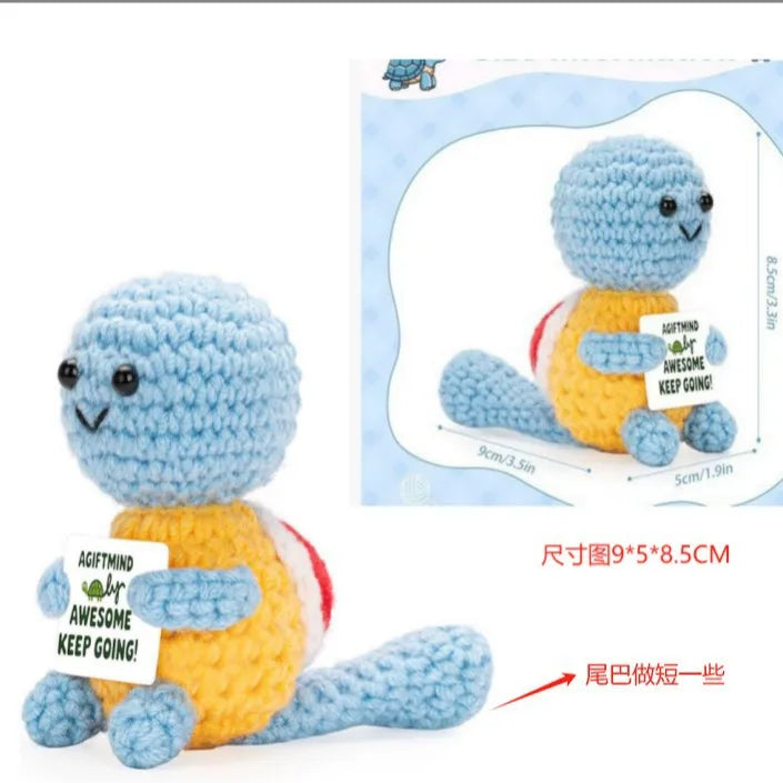 Handmade Crochet Emotional Support Cat Ornament