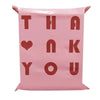 Waterproof Heart Pattern Mailing Bags with Self-Seal Strip (Pack of 100)