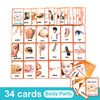 34 body parts flashcards for kids showing various anatomical parts like eyes nose and hand