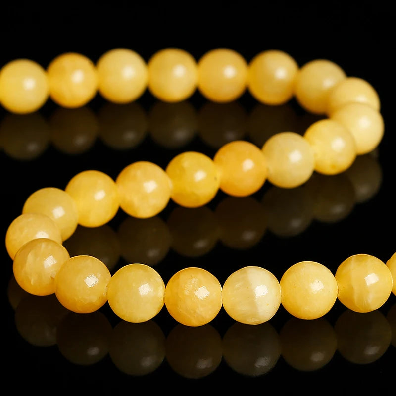 Natural Jade Round Beads for Jewelry Making