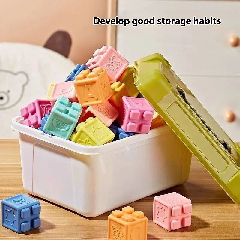 Soft Rubber Teething & Grasping Balls for Babies