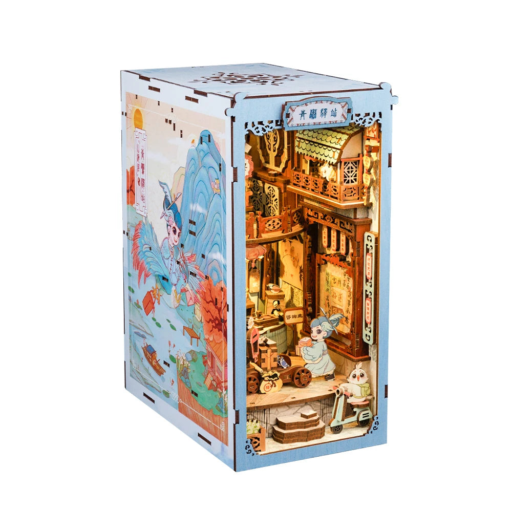 Eternal Bookstore DIY Book Nook Kit with LED Lighting