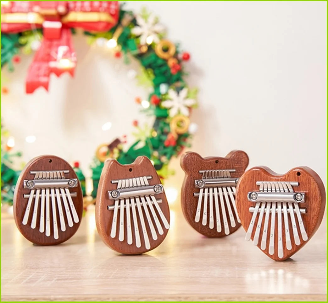 Mini 8-Key Kalimba Thumb Piano with Lanyard – Cute Totoro Design