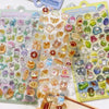 3D Jelly Sticker Pack – Cute Cartoon Animals & Ghosts for DIY Decor