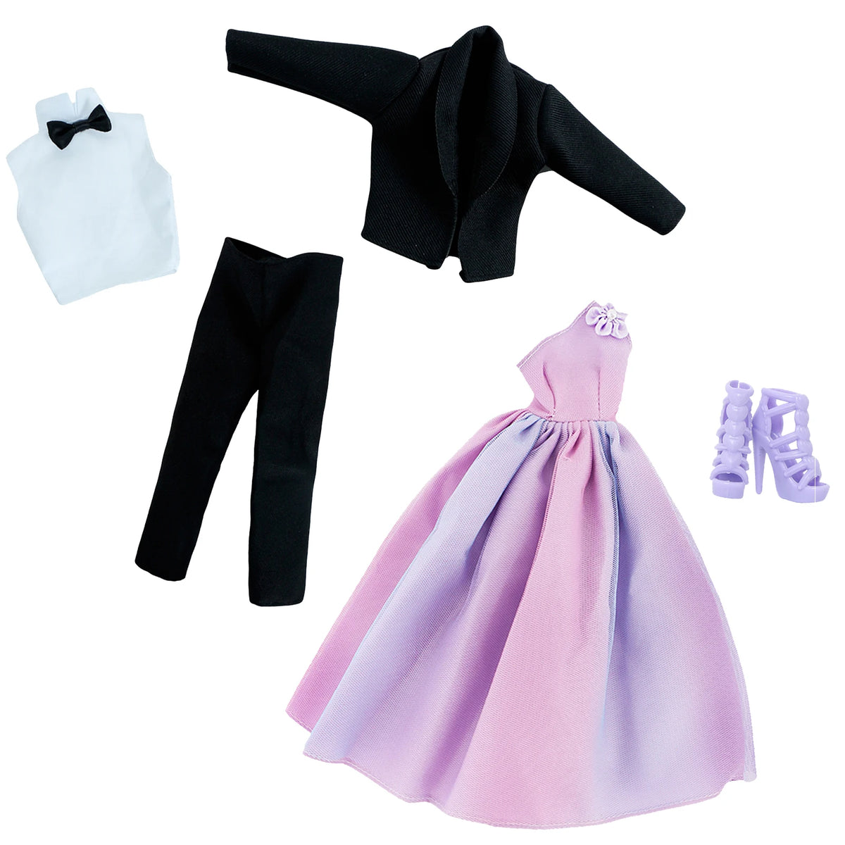 Doll Wedding Dress and Suit Gift Set for 11.5-Inch Fashion Dolls