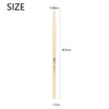 A wooden drumstick with a smooth finish shown in a vertical orientation, measuring 40.5cm.