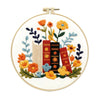 Floral Book Embroidery Kit – DIY Cross Stitch for Adults