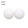 A pair of white silicone beads, 15mm in size, used for jewelry making.