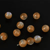 Fine Flashing Resin Beads, Round Loose Beads for Jewelry Making