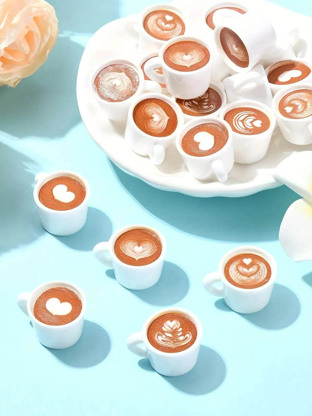 Miniature Coffee Cup Charms for DIY Jewelry Making