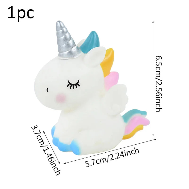Unicorn Party Activity Kit with Bracelets, Rings, Tattoos, Stickers, and Puzzle