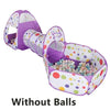3-in-1 Kids Ball Pit Play Tent with Tunnel